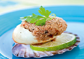 yacht charter cuisine